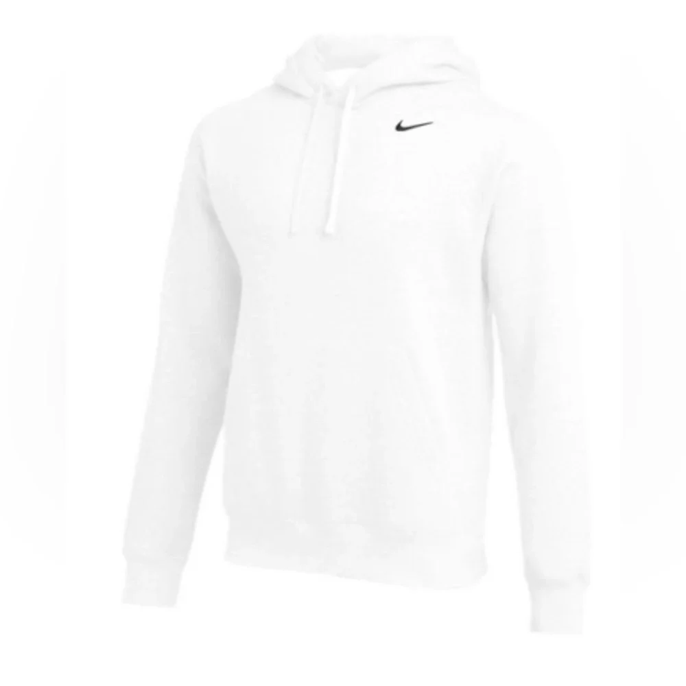 NWT Nike White Team Club Pullover Hoodie Sweatshirt Size Medium